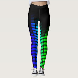 rainbow equalizer leggings