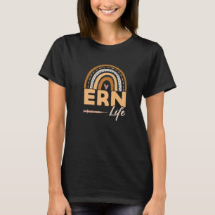 Rainbow Ern Life Medical Rn Nursing Emergency Roo T-Shirt