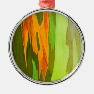 Rainbow Eucalyptus bark, Hawaii Metal Tree Decoration