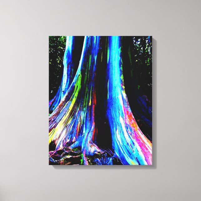 RAINBOW EUCALYPTUS TREE canvas Print (Front)