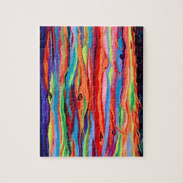 Rainbow Eucalyptus Tree from Kauai Puzzle (Vertical)