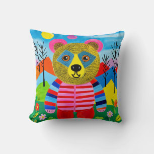 Rainbow Explorer Bear Cushion
