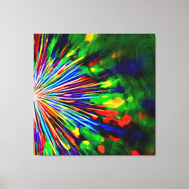Rainbow Explosion  Canvas Print (Front)