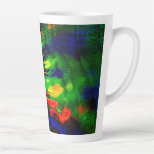 Rainbow Explosion Latte Mug