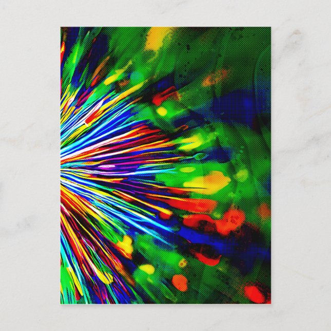Rainbow Explosion  Postcard (Front)
