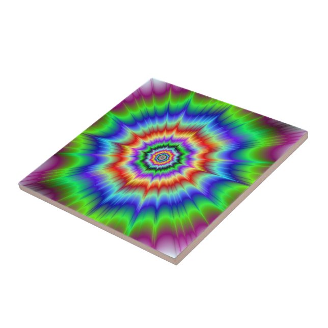 Rainbow Explosion tile (Side)