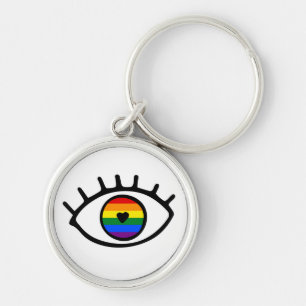 Rainbow Eye Key Ring