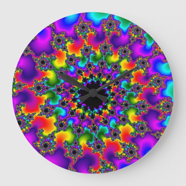 Rainbow Eye Large Clock (Front)