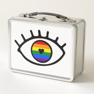 Rainbow Eye Metal Lunch Box