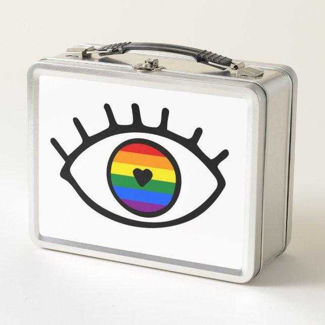 Rainbow Eye Metal Lunch Box (Front)