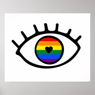 Rainbow Eye Poster
