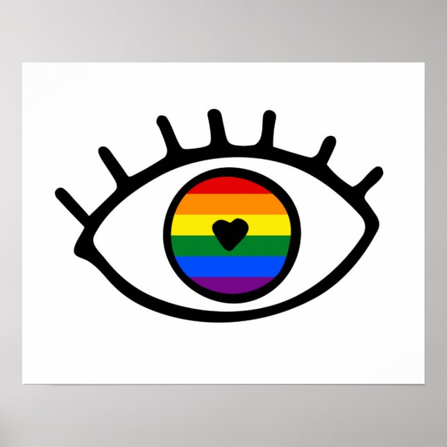 Rainbow Eye Poster (Front)