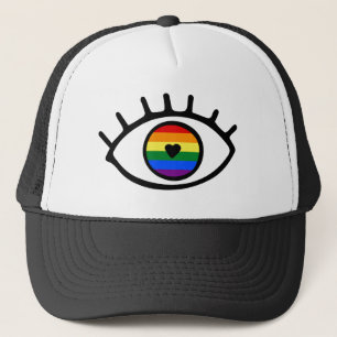 Rainbow Eye Trucker Hat