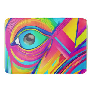 Rainbow Eye Wonder Art Bath Mat