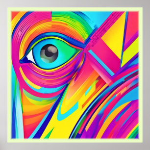 Rainbow Eye Wonder Art Poster