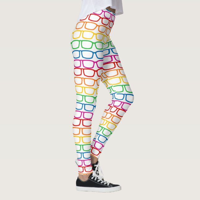 Rainbow Eyeglasses Leggings (Right)