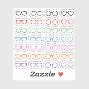 Rainbow Eyeglasses Reading Eye Doctor Appointment 