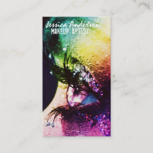 Rainbow Eyes Makeup Artist Business Card