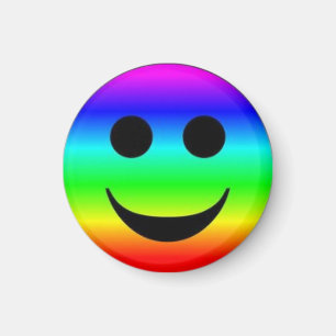 Rainbow Face/Magnet Magnet