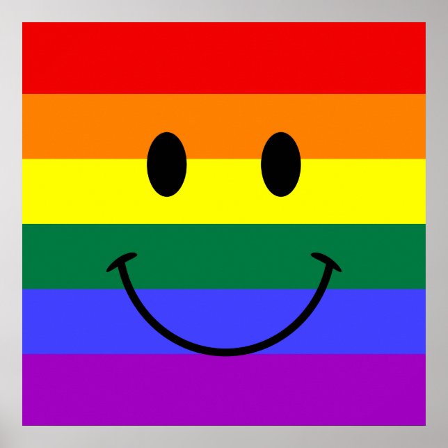 Rainbow Face Poster (Front)