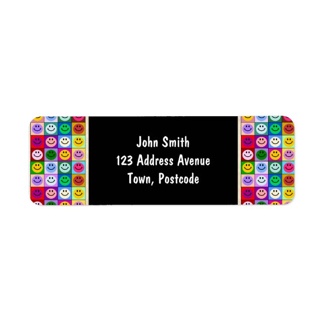 Rainbow face squares (Front)