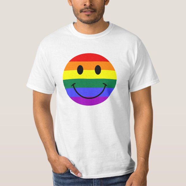 Rainbow Face T-Shirt (Front)