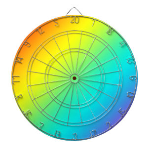 rainbow fade dartboard