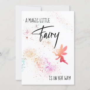 *~* Rainbow Fairy Dust Baby Shower Invitation