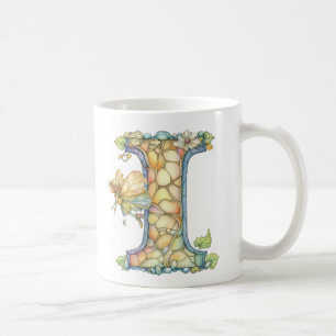 Rainbow Fairy Initial 'I'  Coffee Mug