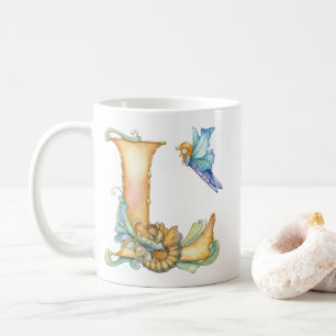 Rainbow Fairy Initial 'L' Coffee Mug