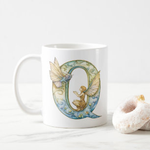 Rainbow Fairy Initial 'Q' Coffee Mug