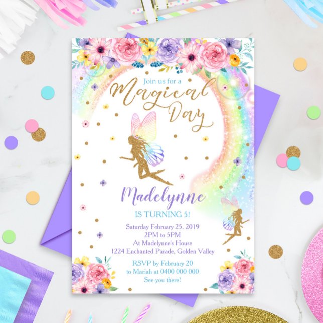 Rainbow Fairy Invitation (Creator Uploaded)