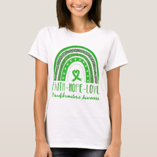 Rainbow Faith Hope Love Neurofibromatosis Awarenes T-Shirt