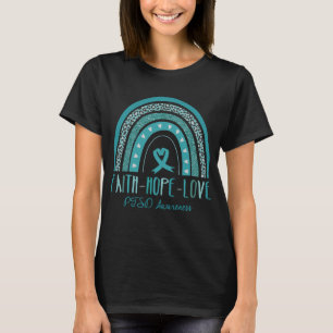 Rainbow Faith Hope Love PTSD Awareness T-Shirt