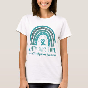Rainbow Faith Hope Love Tourette's Syndrome  T-Shirt