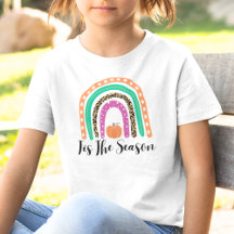 Rainbow Fall Thanksgiving Shirt, Autumn Fall Tee