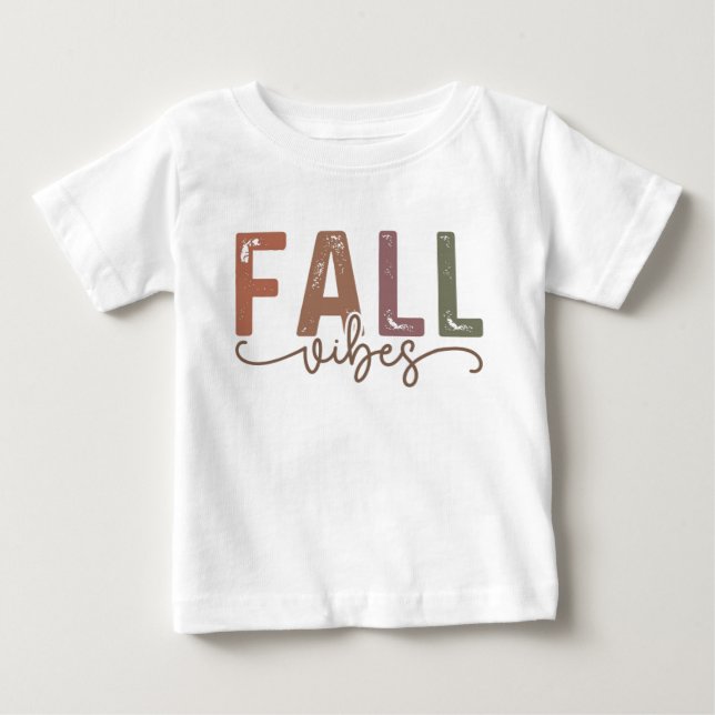 Rainbow Fall Vibes Baby T-Shirt (Front)