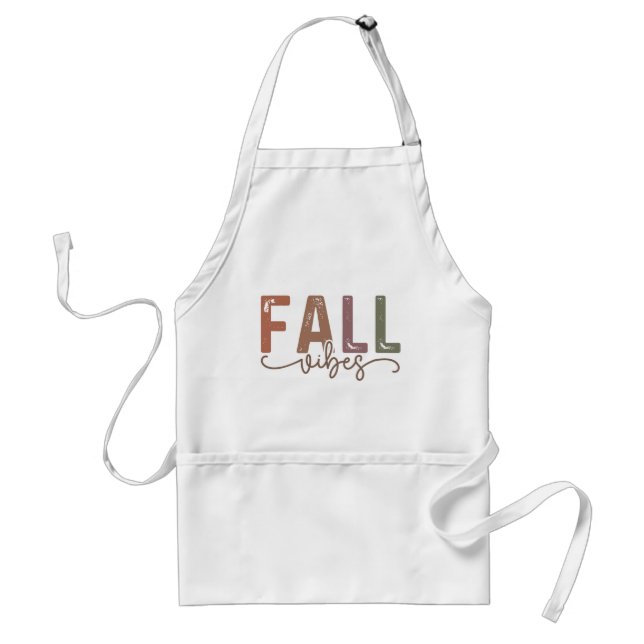 Rainbow Fall Vibes Standard Apron (Front)
