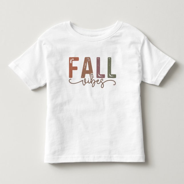 Rainbow Fall Vibes Toddler T-Shirt (Front)