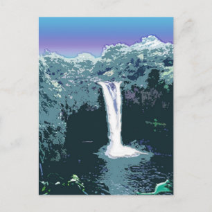 Rainbow Falls, Hawaii Postcard