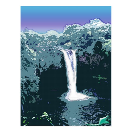 Rainbow Falls, Hawaii Postcard