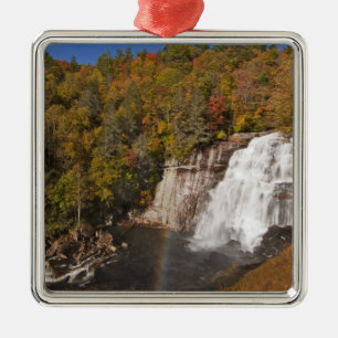 Rainbow Falls in Gorges State Park in North Metal Tree Decoration