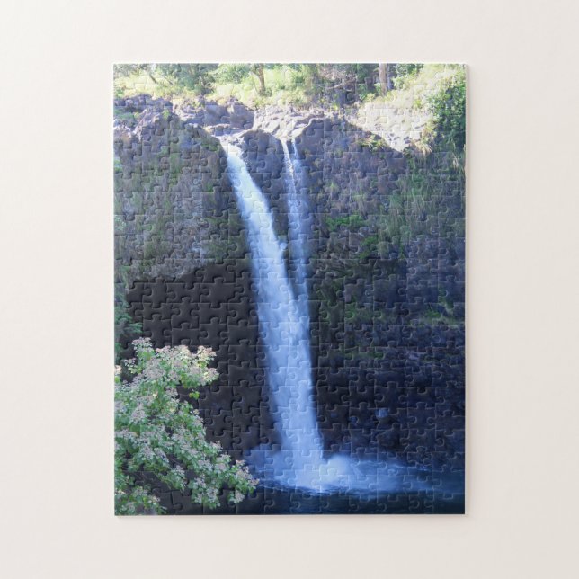 Rainbow Falls in Hawaii Jigsaw Puzzle (Vertical)