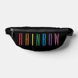 RAINBOW Fanny Pack / Black