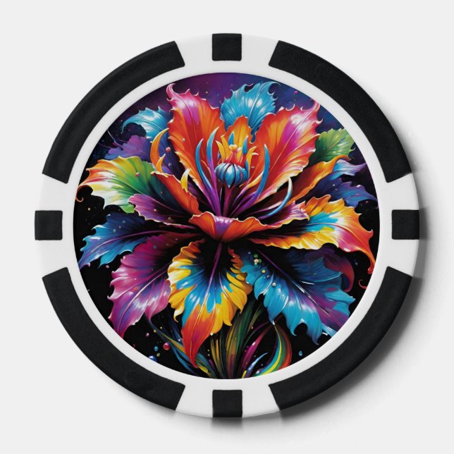 Rainbow Fantasy Forest Poker Chips (Front)