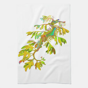 Rainbow Fantasy Sea Dragon Kitchen Towels