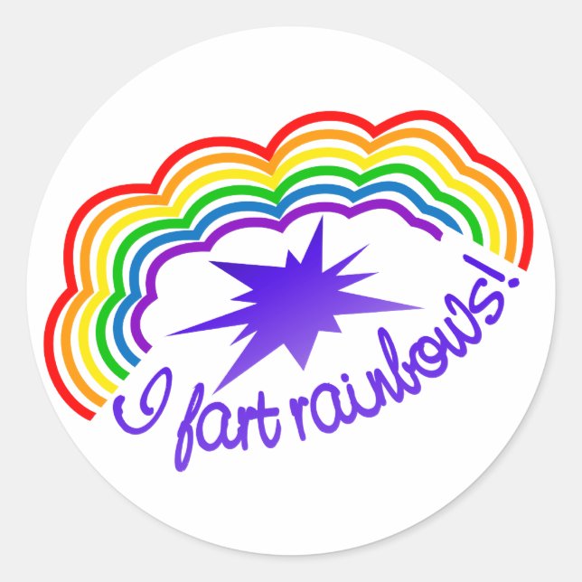 Rainbow Farts stickers (Front)