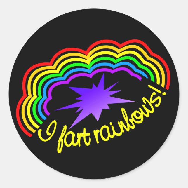 Rainbow Farts stickers (Front)