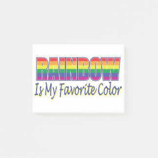 Rainbow-Favourite-Colour Post-it Notes