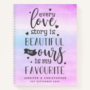 Rainbow Favourite Love Story Couple's Scrapbook No Notebook
